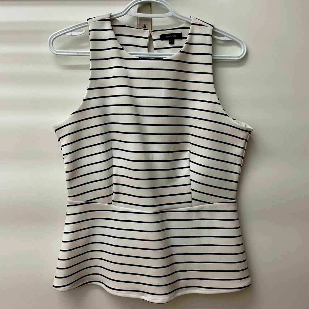 RW&CO peplum top M